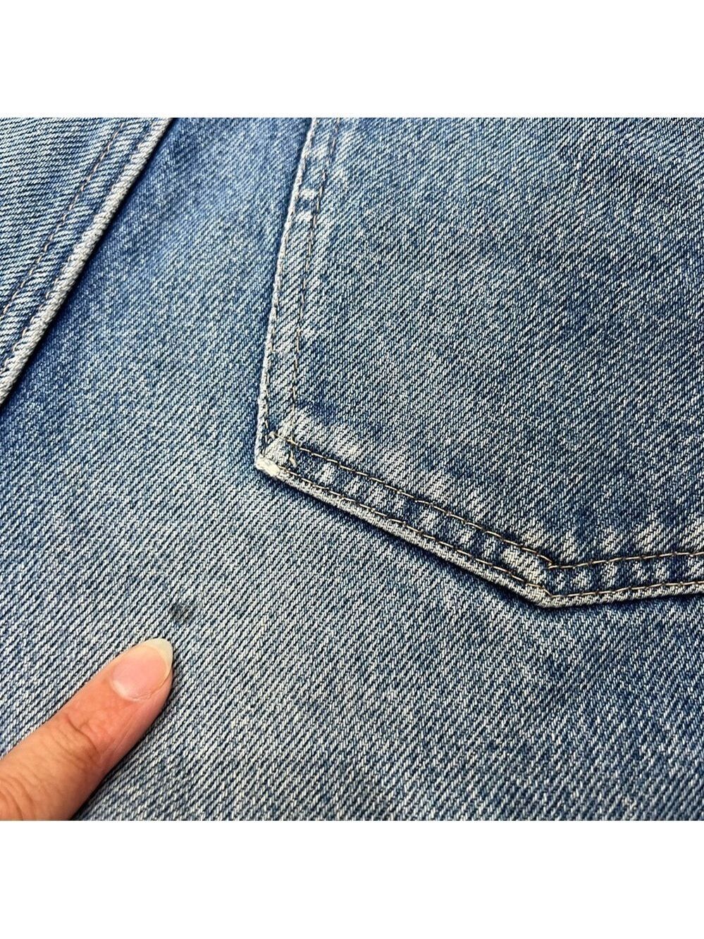 Vintage 100% cotton cut off high rise jeans shorts - Picture 13 of 13